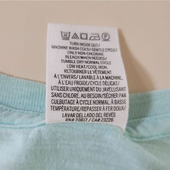 Pink Victoria's Secret Aqua Long Sleeve V-Neck Top - Picture 9 of 10